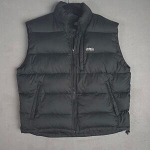 Campmor Mens Puffer Vest Black Full Zip Lightweight Outdoor Size L